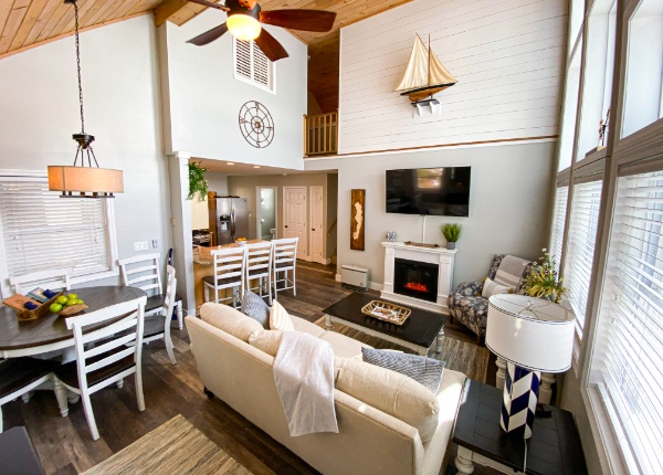 Lakeside Retreat living room